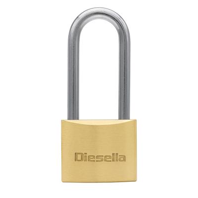 Hængelås 40 mm Messing med forlænget bøjle